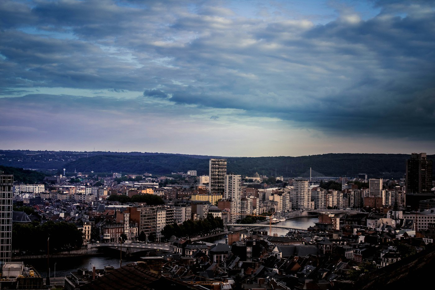 Vue panoramique de Liège